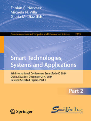 cover image of Smart Technologies, Systems and Applications